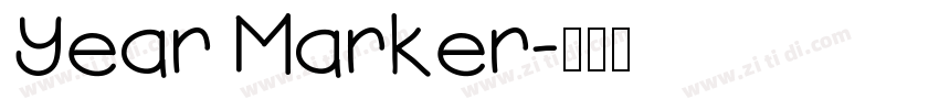 Year Marker字体转换